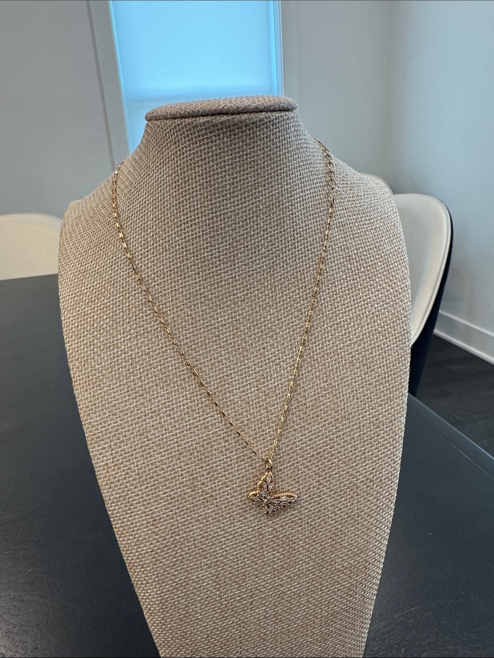 Gold Butterfly Pendant Necklace - Women Jewelry